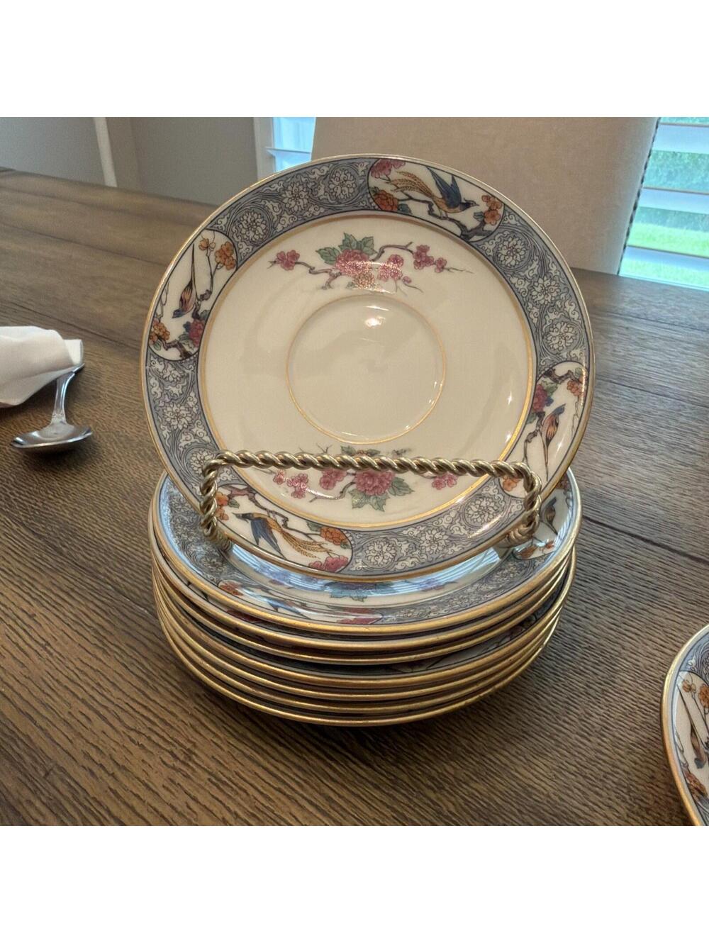 Lenox Ming Old Mark Saucers Set of 8 – Replacement Pieces